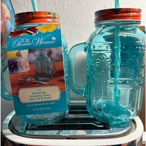 COPY - COPY - 2 Pioneer Woman Cassie 32-Fluid-Ounce Mason Jar.